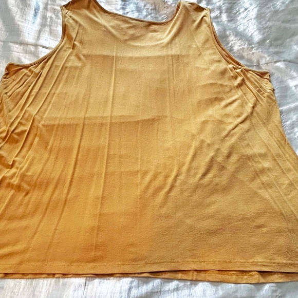 SWEATER SET, 2 PIECE, CARDIGAN & MATCHING SEQUIN TANK SET, GOLD, SIZE 3X, METAL - Picture 9 of 16